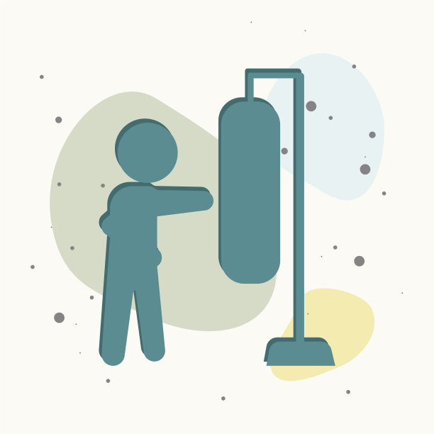 拳师打梨子沙袋上五彩缤纷图片下载