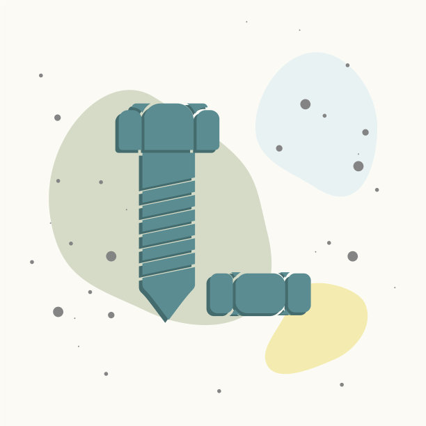 图像螺栓和螺母的彩色背景图片下载