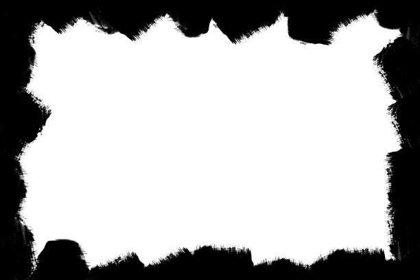 白色背景上的黑色框架。规定。图片下载