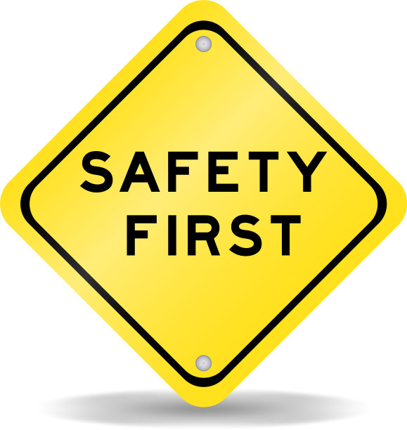 黄色安全交通标志图片下载