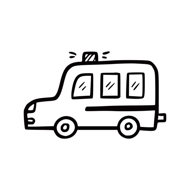 警车涂鸦，速写，涂鸦图片下载