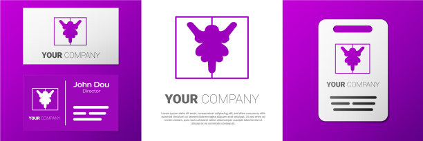 标志型罗夏测验图标隔离在白色图片下载