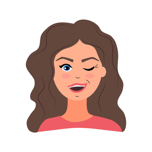 一个年轻女子对一个住在公寓里的女孩眨眼微笑图片下载