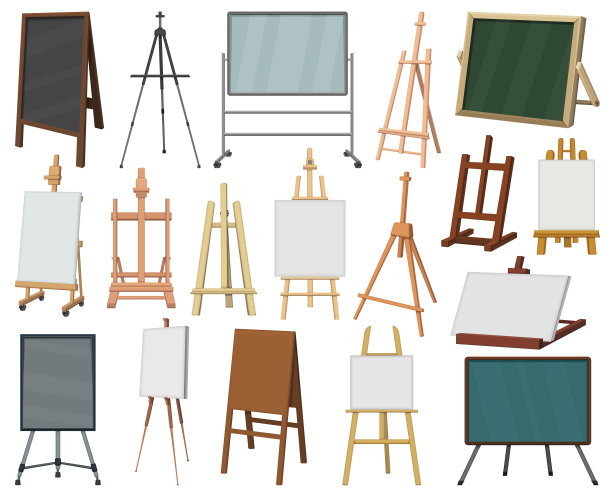 画架卡通图标集合图片下载