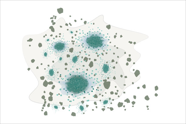 霉菌斑点隔离在白色背景上图片下载