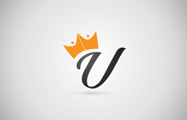 手写u字母字母标志图标业务图片下载