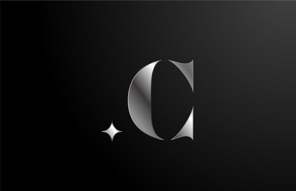 字母图标设计与星形模板图片下载