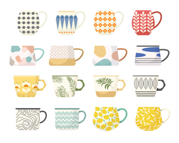 用时髦的茶杯或咖啡杯图片下载