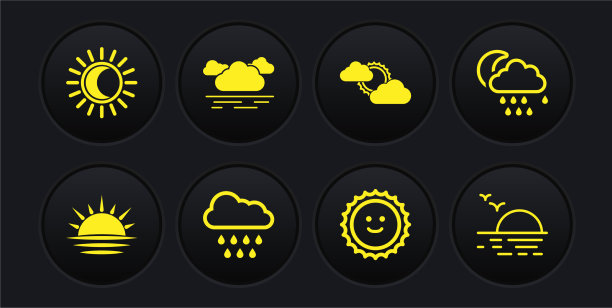 日落云配雨和月色云图片下载