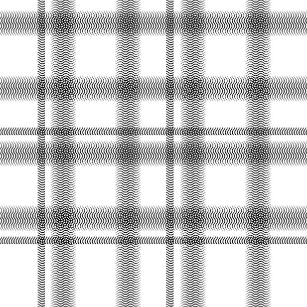 苏格兰传统黑白格子图案图片下载