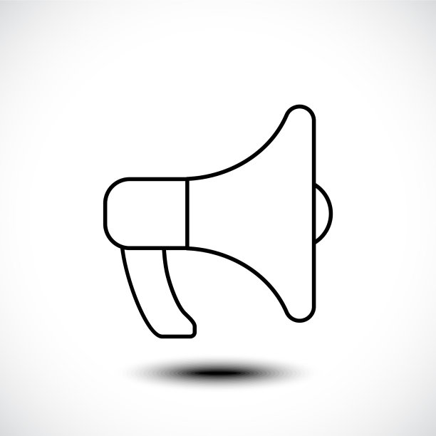 扩音器图标广告线图标图片下载