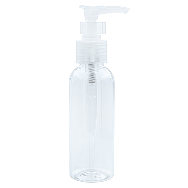 旅行化妆品透明透明的白色背景塑料图片下载