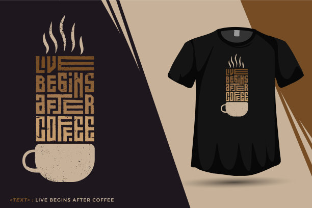 引用生活开始后，咖啡时尚排版图片下载