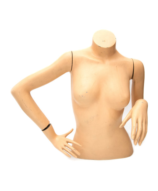 木偶的身体，却因为衣服而被遗弃了。白色背景隔离图片下载