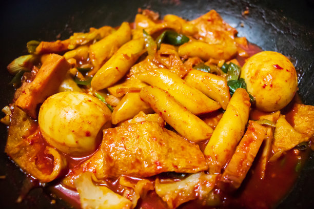 韩国食物,tteokbokki。图片下载