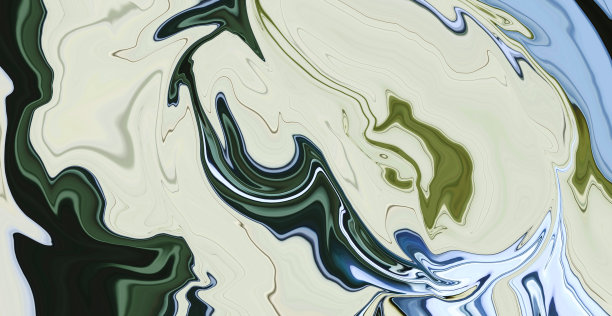 抽象的米色、深绿色和蓝色自然背景。艺术迷幻的数字现代背景。新的创新插图。充满活力的旗帜。模板。波的效果。岩石。大理石纹理。未来派传单。图片下载