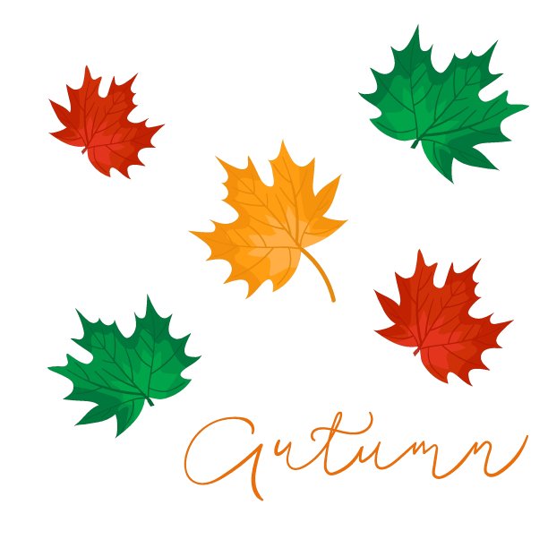 向量集合秋季图标的任何设计与枫叶图片下载