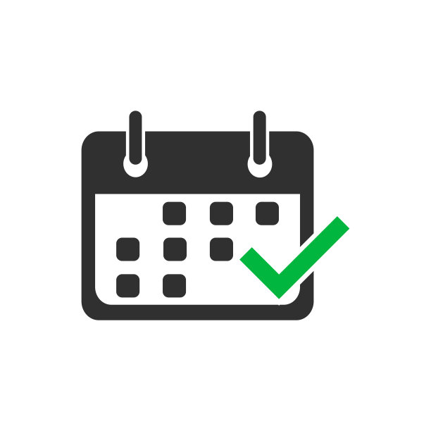 矢量标记日历图标在白色的背景图片下载