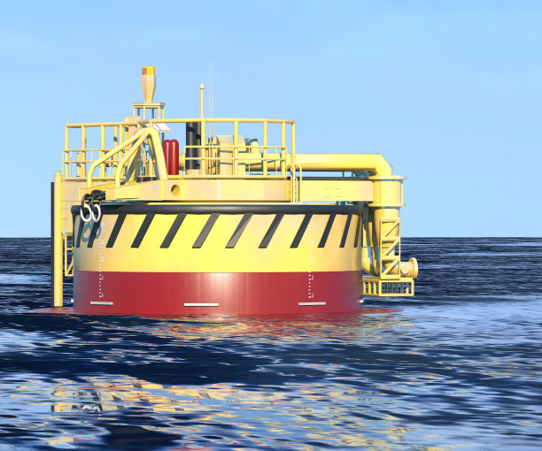 石油或天然气终端。3 d渲染图片下载