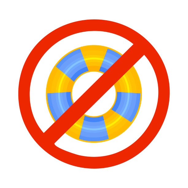 充气车轮在禁止标志隔离在白色背景。图片下载