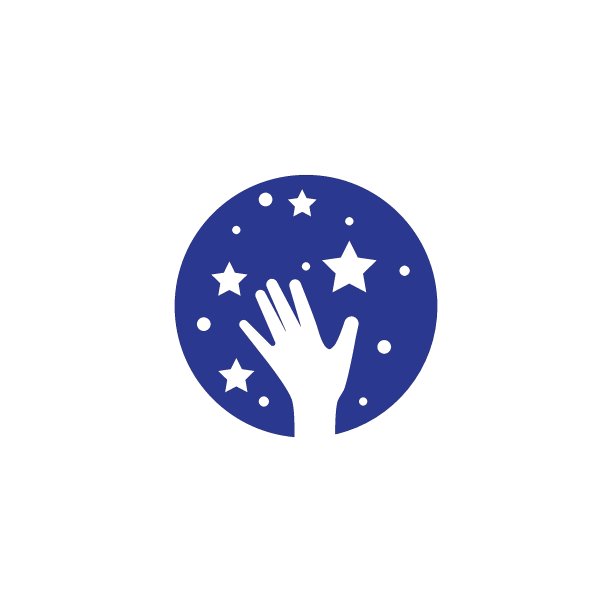 手与星矢量图片下载