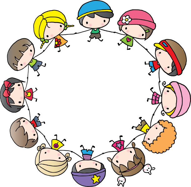 矢量卡通儿童儿童设置边框背景框卡图片下载