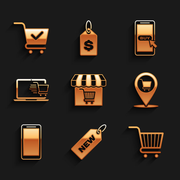 Set Market store with shopping cart, Price tag New, shopping, Location, Smartphone, mobile phone, laptop, mobile and and check mark icon. Set Market store with shopping cart, Price tag New, shopping, Location, Smartphone, mobile phone, laptop, mobile and and check mark icon。向量图片下载