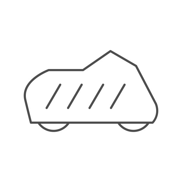 摩托车封面线条轮廓图标图片下载