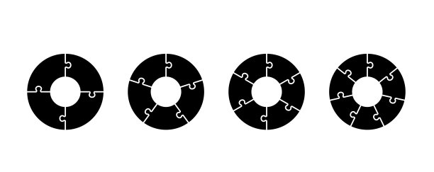 圆形图表与谜集图片下载
