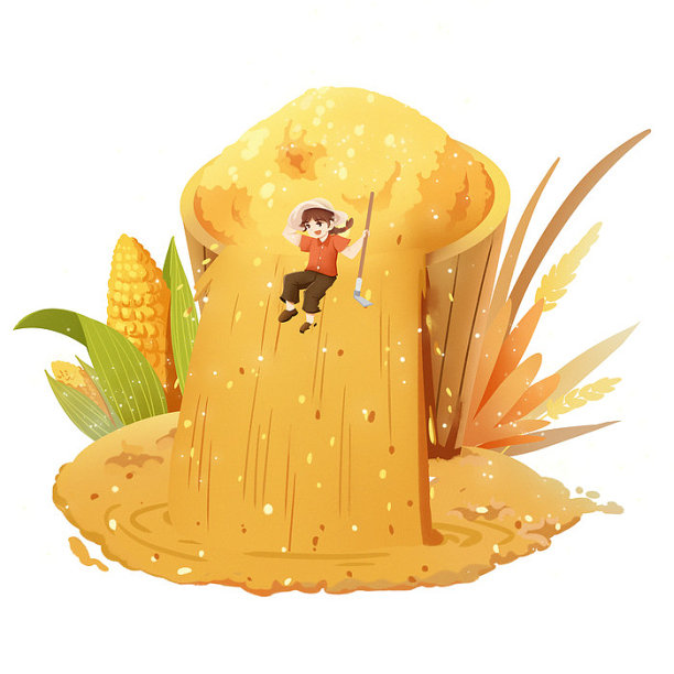 秋天节气创意农民丰收素材图片下载