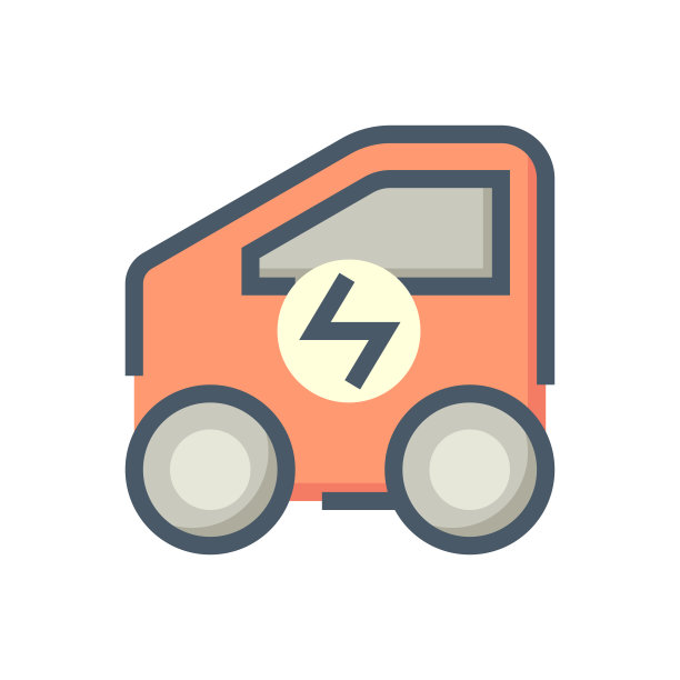 电动汽车矢量图标设计。48x48像素完美和可编辑的笔触。图片下载