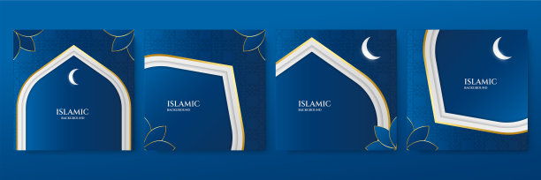 伊斯兰抽象背景。豪华曼荼罗与皇家金色阿拉伯风格阿拉伯伊斯兰东方风格背景图片下载