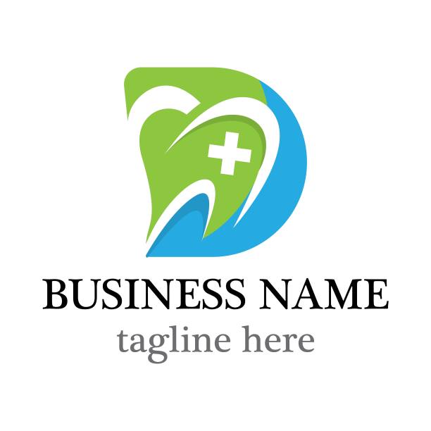 牙科标志矢量图标图片下载