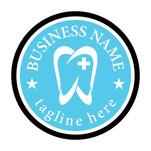 牙科标志矢量图标图片下载