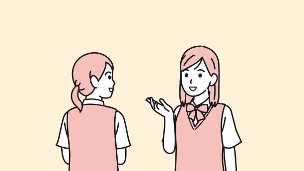 学生谈话插图图片下载