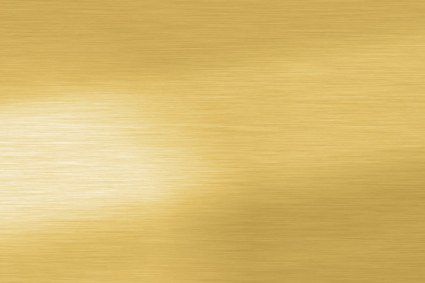 宽闪亮光滑的线条金属金色色彩背景明亮的复古黄铜板铬全景纹理概念简单的青铜箔板硬背景设计，全景金光抛光横幅顶部图片下载