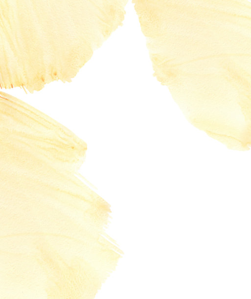 黄色水彩premium背景。水彩画在皱巴巴的纸上的笔触。图片下载