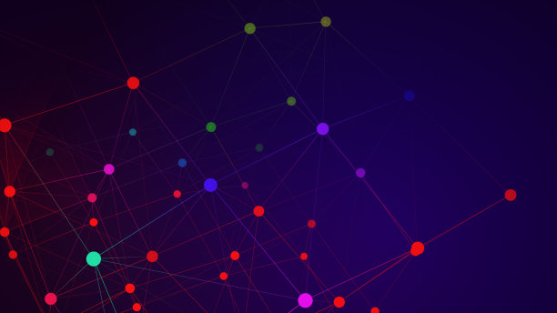 连点和三角形抽象数字生成背景图片下载