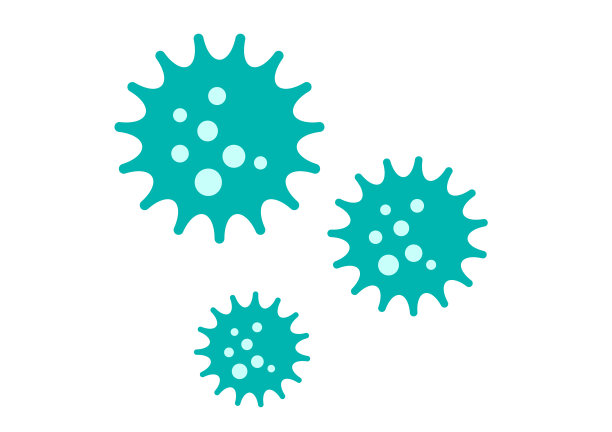 白色背景上的细菌或病毒图标。图片下载