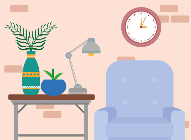 客厅沙发是蓝色的图片下载