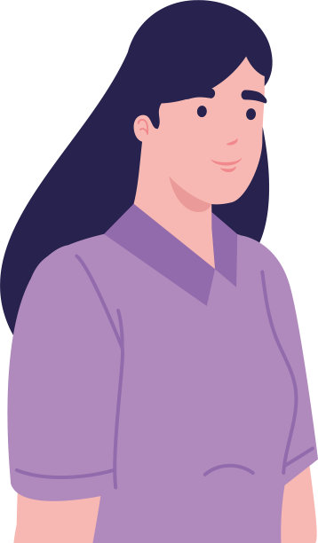 穿淡紫色衬衫的女人图片下载