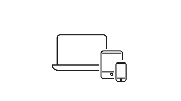 设备图标，手机，平板电脑和笔记本电脑图标图片下载