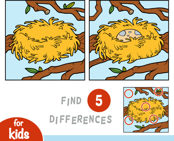 找差异游戏适合孩子们窝图片下载