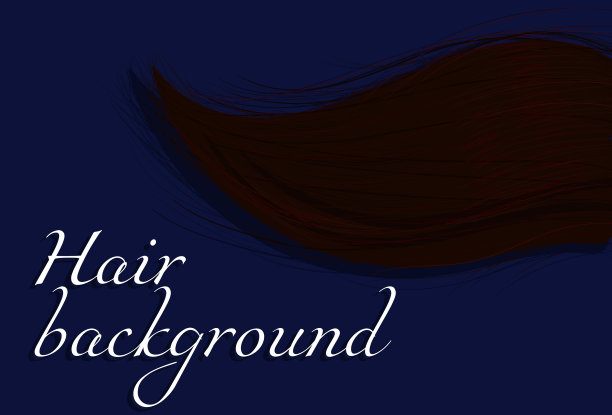 背景与手绘头发图片下载