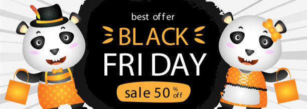空间折扣黑色星期五销售横幅图片下载