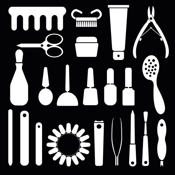 为美甲沙龙设置手绘元素图片下载