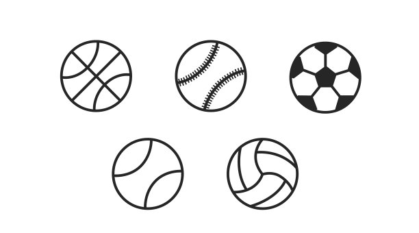 运动球图标集图片下载