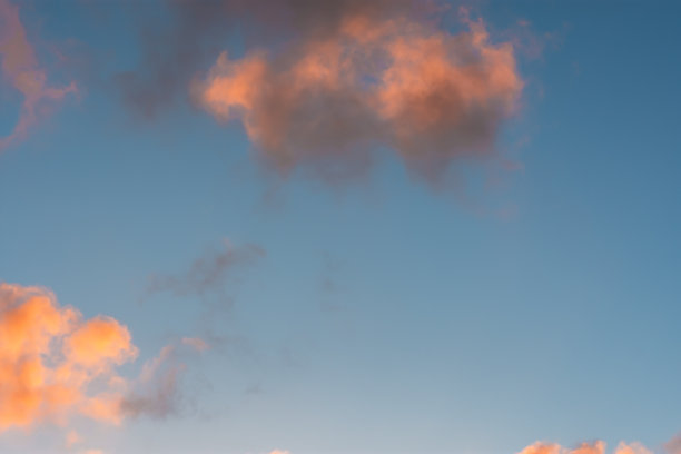 日落云背景。天空柔和的色调。图片下载