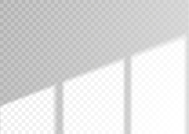 透明叠加窗和百叶窗的阴影图片下载