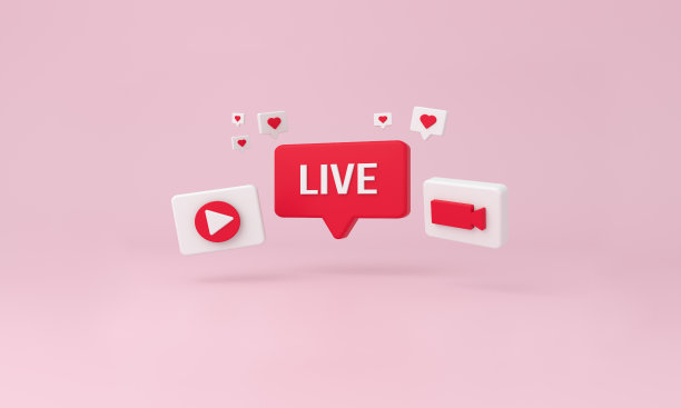 生活泡泡，像心脏，播放和视频最小的图标在粉红色的背景。图片下载